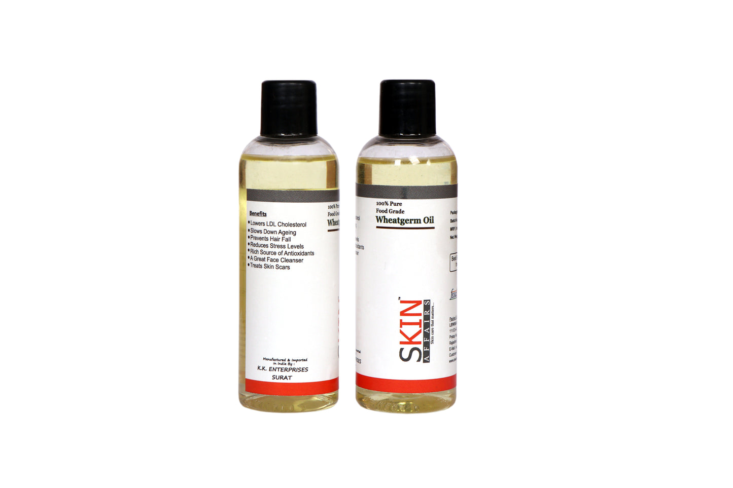 SKIN AFFAIRS ORGANIC COLD PRESSED WHEATGERM OIL (FG), 100 ML FOR HAIRS AND SKIN CARE