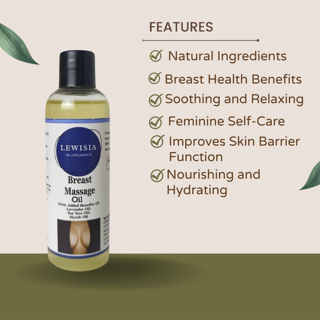 LEWISIA IN ORGANICS BREAST MASSAGE OIL, 100 ML