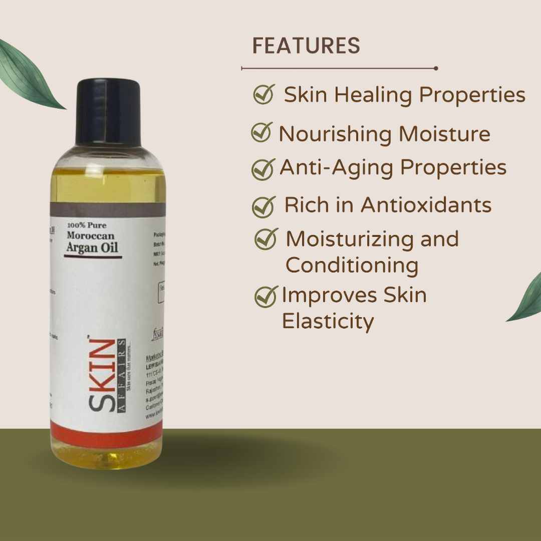 SKIN AFFAIRS ARGAN MOROCCAN OIL (100% PURE) 100 ML