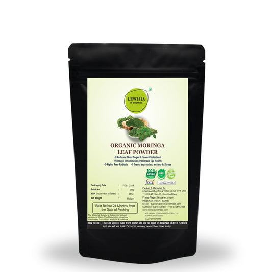 LEWISIA IN ORGANICS  MORINGA LEAVES POWDER, 150 GM